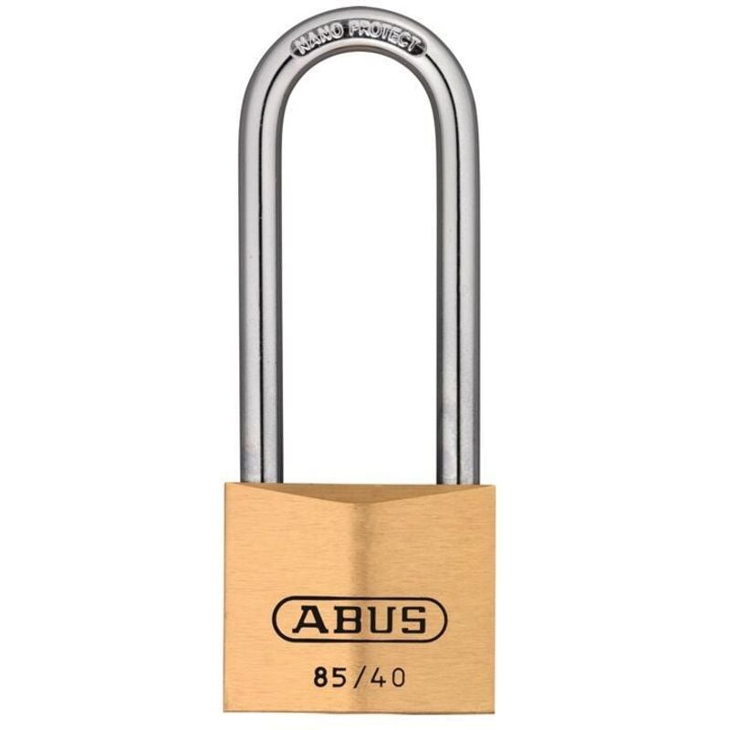 Abus - Cadenas cylindrique 85/40HB63 largeur du corps de verrou 40 mm verrouillage multipoints laiton