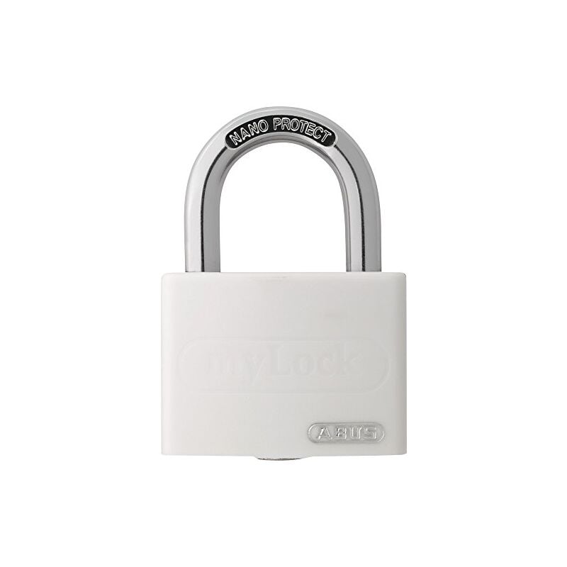 H39 50872 cadenas à clé universel personnalisable mylock T65/40 blanc - Abus