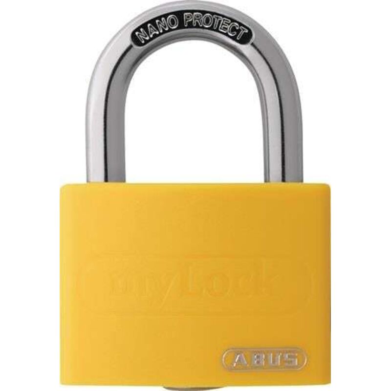 FP - abus Cadenas à cylindre T65AL/40 jaune Lock-Tag pas de serrure - B.43mm alu - 80284 3