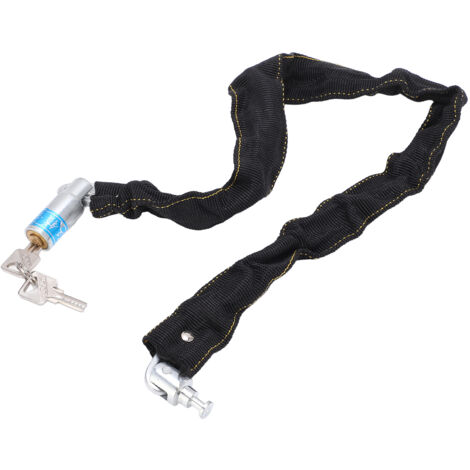 Cadenas antivol renforcé pour vélo, moto et scooter avec 2 clés - Sécurité haute pour cycles et portails