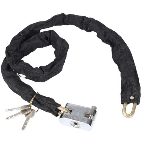 Cadenas antivol renforcé pour VTT avec 3 clés et chaîne renforcée
