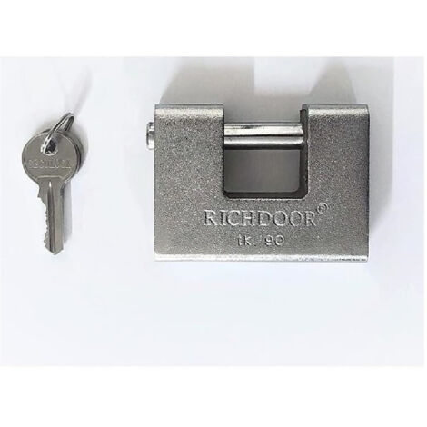 Cadenas Blindé Anti-effraction De 90 Mm Avec 3 Clés