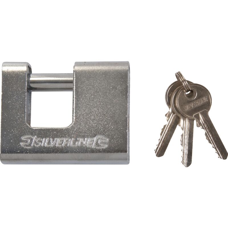 Silverline - cadenas blindé monobloc 80MM SECT98G