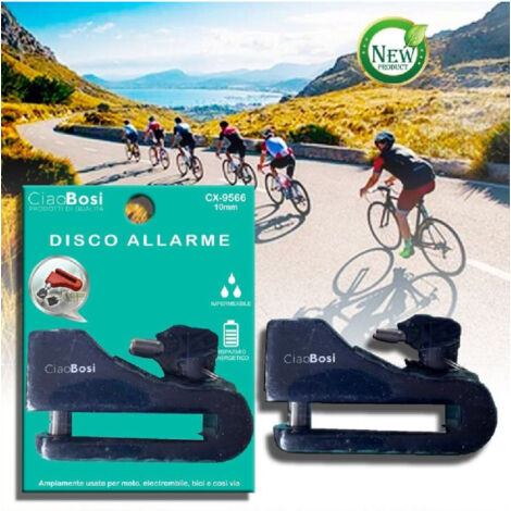 Cadenas Bloque Disque Avec Alarme Sonore Sécurité Antivol Moto Vélo Cx-9566