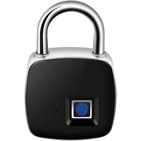serrure de porte étanche USB Rechargeable sans clé ronde antivol pour la sécurité à domicile Cadenas Bluetooth dempreintes digitales 