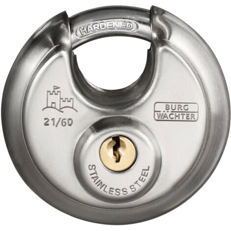 Cadenas cadenas à cylindre profilé Burg Wächter Circle 21 60 SB acier inoxydable 1 pc(s) S010901