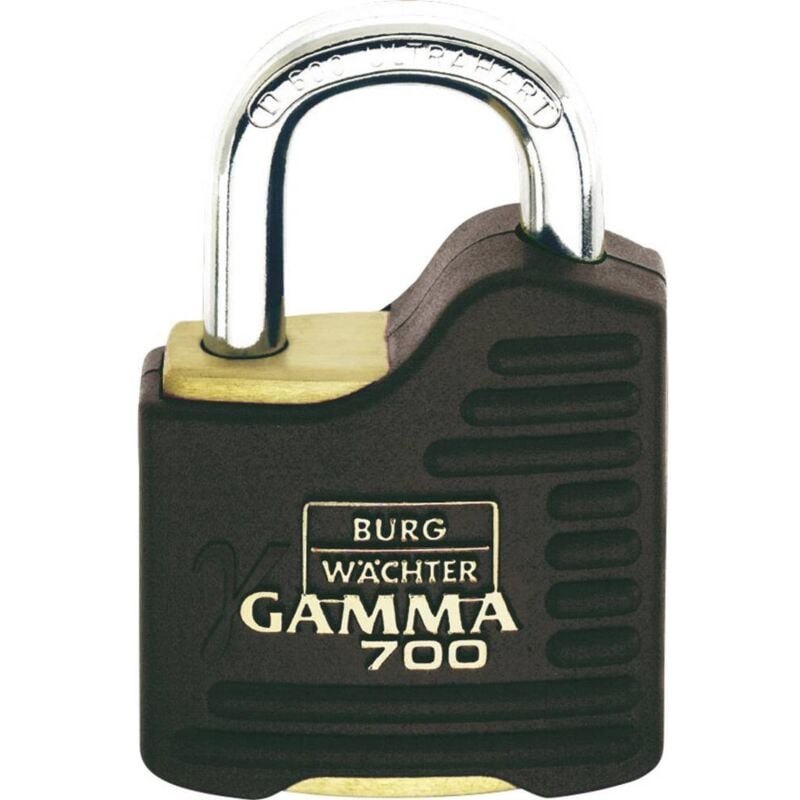 Cadenas cadenas à cylindre profilé Burg Wächter Gamma 700 55 sb laiton, noir 1 pc(s)