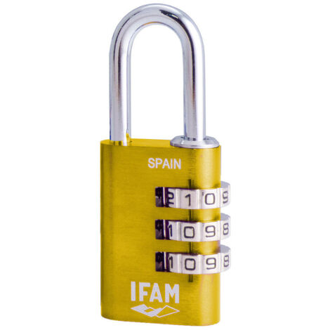 Cadenas Col Combi30 Jaune Ifam