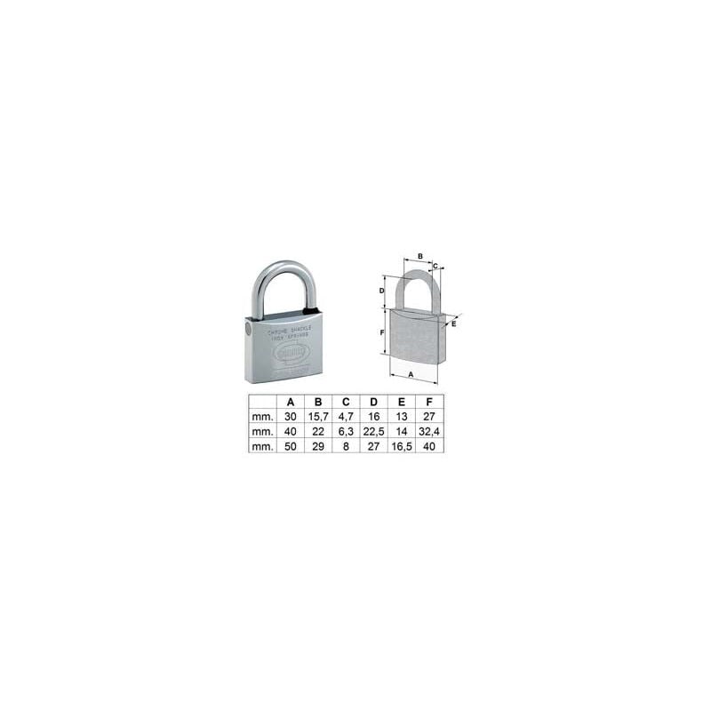 Fraschetti - Cadenas Euromarine Marine en laiton chromé à anse normale Pl120 - mm.30 (PL1203000)