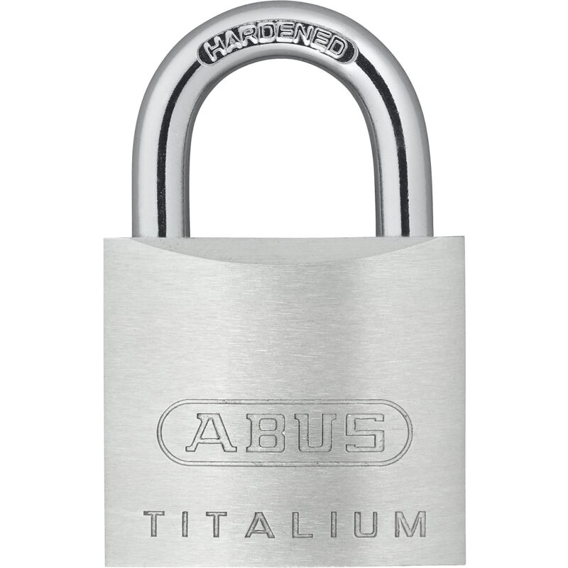 Abus - Cadenas à cylindre, 54TI/30 Lock Tag, lot de 12, argent