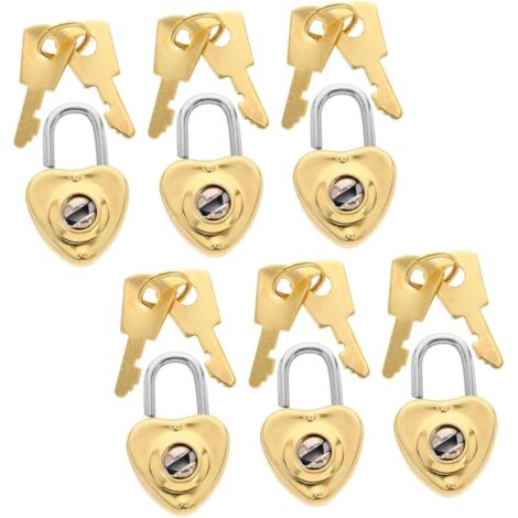 cadenas d coratifs dor s en forme de c ur lot de 6 cadenas