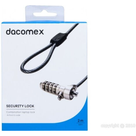 Cadenas dacomex 4 digit cable lock câble acier code personnalisable