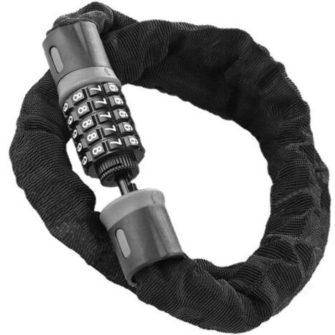 cadenas de chaîne de vélo antivol vélo serrure de porte à digitale bike lock Verrouillage à code combinaison cadenas à code vélo chaîne antivol nylon