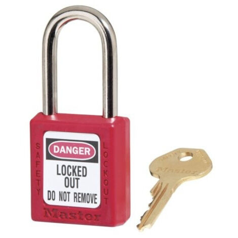 Cadenas de consignation rouge 410-410RED - Master Lock