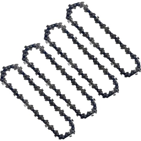 Cadenas de motosierra YMYNY de 4 piezas de 4 pulgadas y 1/4 de pulgada compatibles con mini motosierras eléctricas