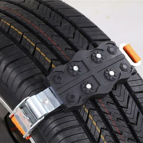 Cadenas de neumáticos de nieve para coche, accesorio antideslizante de emergencia, para SUV, camión, sedán, 2 piezas,CHINA,black