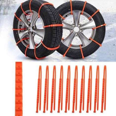 Cadenas de nieve universales de plástico para coche, juego de 10 (5623)