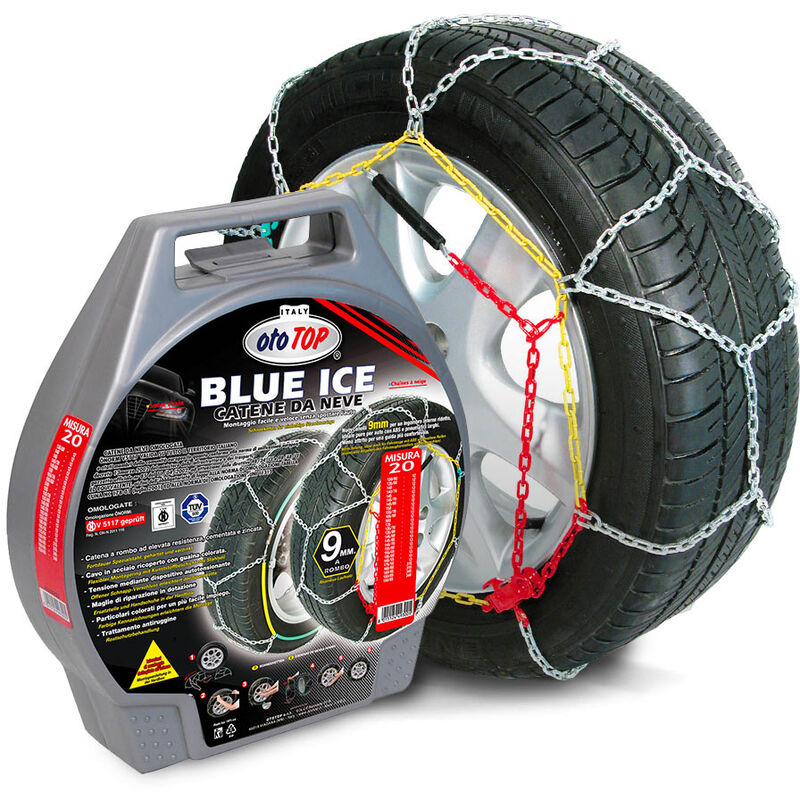 

Cadenas de nieve universales para vehículos homologados Blue Ice | 40