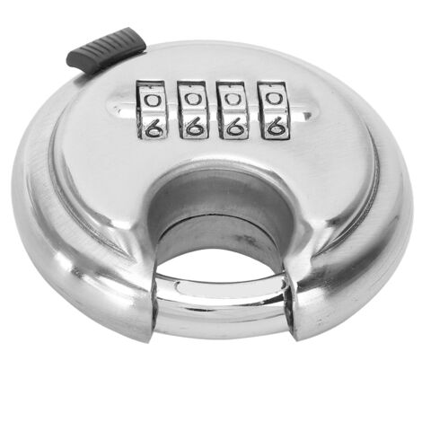 Cadenas de Porte, Cadenas à Disque à Combinaison à 4 Chiffres avec Serrure à Manille en Acier trempé pour Hangars d'unité de Stockage de Garage de Remorque.