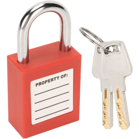 Cadenas de sécurité 25mm en laiton avec 2 clés pour procédure lockout tagout industriel