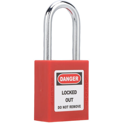 Cadenas de sécurité 38MM anti-corrosion avec système anti-glissement et 2 clés, pour poutres en acier