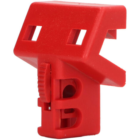 Cadenas de Sécurité pour Disjoncteur Bipolaire en Nylon Isolant Ignifuge 60x48x30mm - Verrou de Coupure Électrique