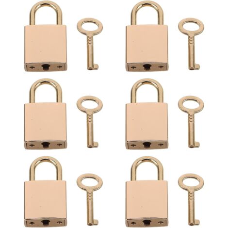 cadenas dor s brillants avec cl lot de 6 petits cadenas