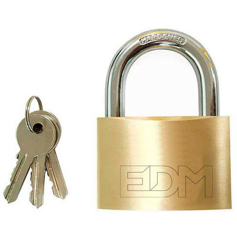 Cadenas edm 70x36 5 mm doré 3 clés
