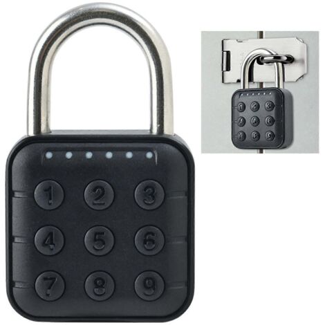 Cadenas électronique à combinaison à 6 chiffres pour bagage, fabriqué en alliage de zinc durable, adapté à une utilisation intérieure et extérieure, prend en charge la saisie d'un mot de passe.