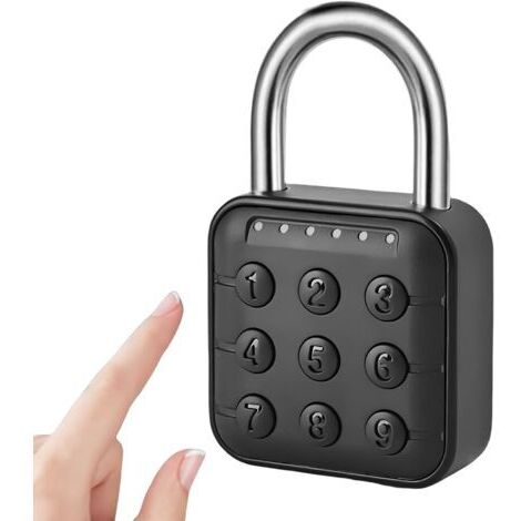 Cadenas électronique, cadenas à combinaison à 6 chiffres pour casiers, valises, garages, portails, écoles