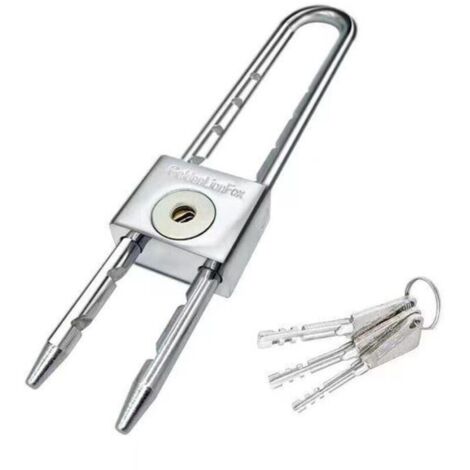 Cadenas en acier laminé étanche de 200 mm avec anse longue pour portes, armoires et poutres longues.