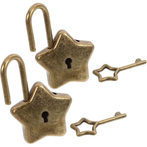 cadenas en forme d toile cinq branches avec cl lot de 2