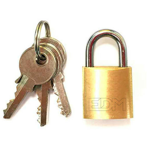 Cadenas en laiton à arc normal, blister EDM 20x12mm