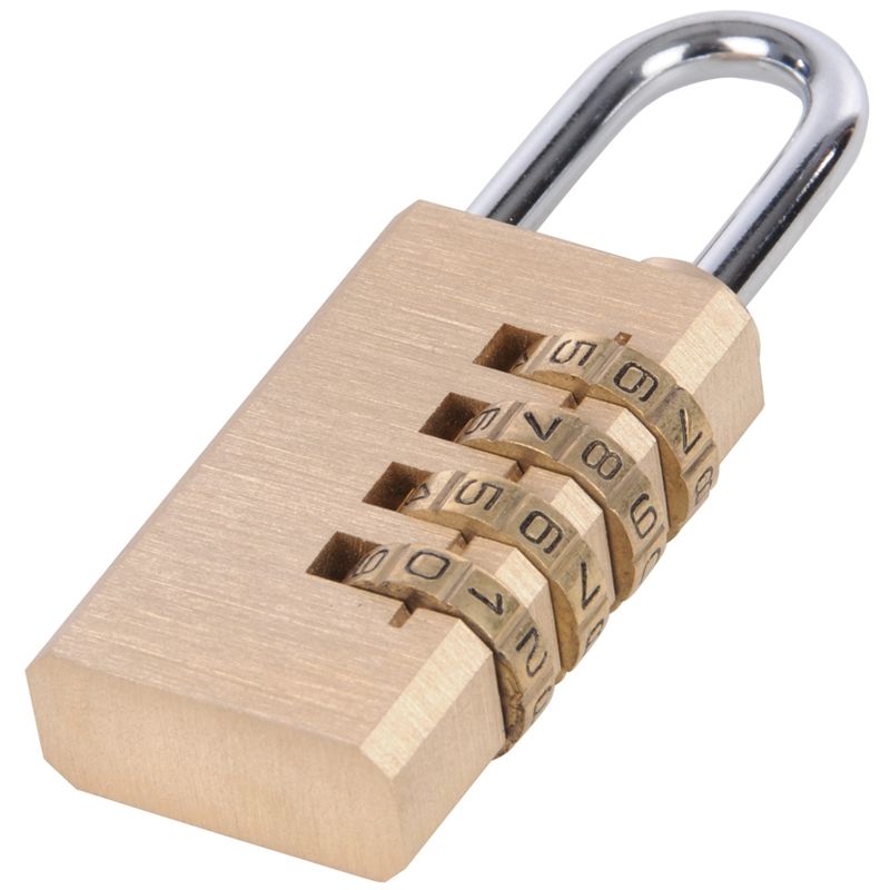 Silverline - cadenas en laiton à code 4 chiffres 360848