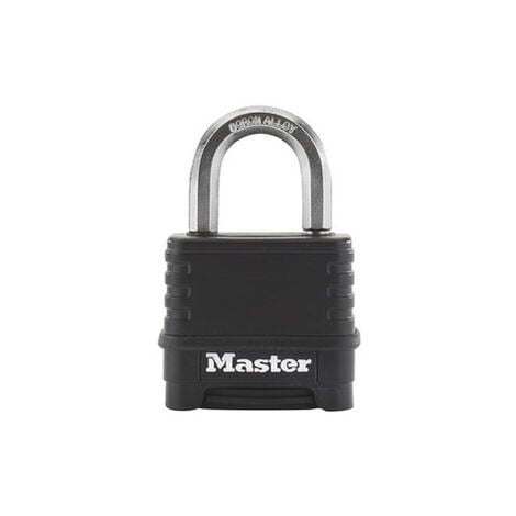 Cadenas Excell® MASTER LOCK en zinc d'une largeur de 57 mm, combinaison programmable - M178EURD