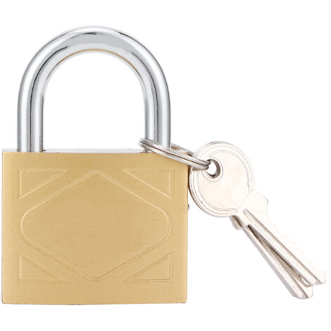 Cadenas extérieur pour maison avec 3 clés, en laiton et fer épais pour porte et armoire (40mm)
