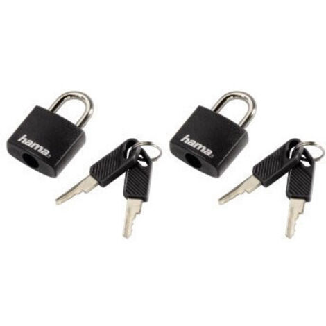 Cadenas Hama 4 clés compact design élégant noir
