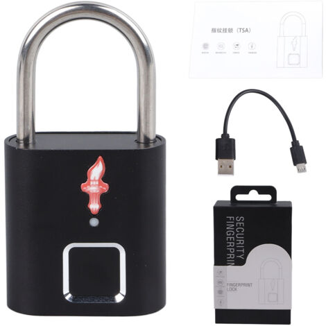 Cadenas intelligent à empreintes digitales, 508DPI, reconnaissance à 360 °, serrure de sécurité sensible pour bagages, sac à dos de voyage