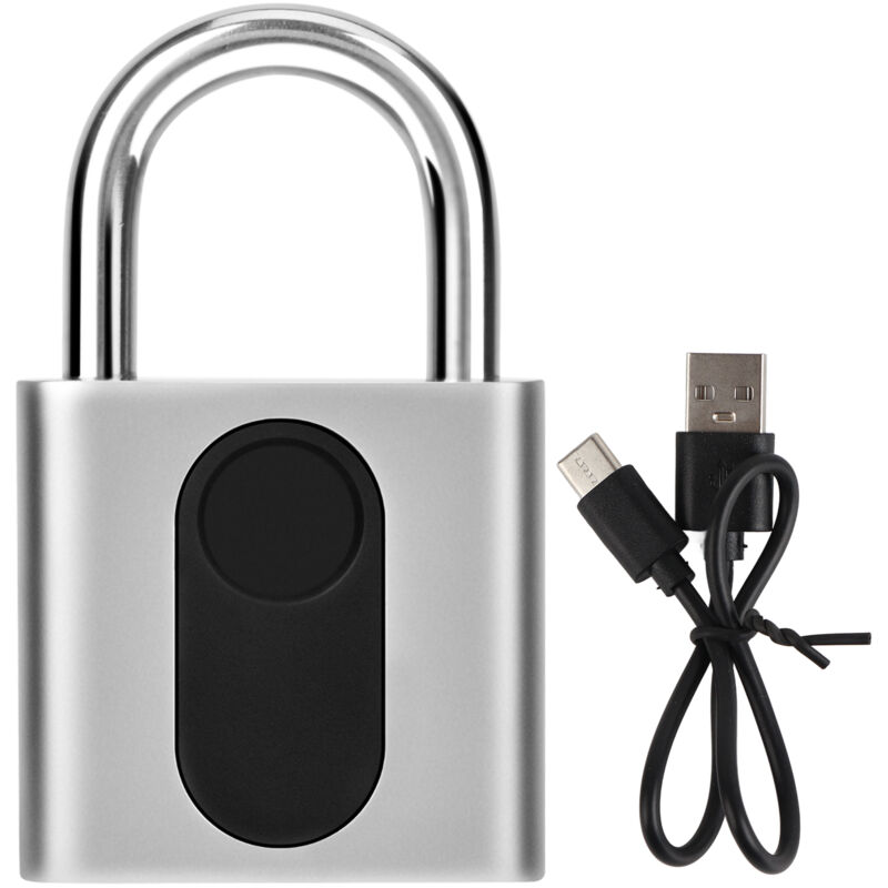 Eosnow - Cadenas intelligent à empreintes digitales, serrure de porte sans clé, étanche, Rechargeable, sécurité domestique