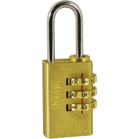 CADENAS KASP K11020D OR-JAUNE AVEC SERRURE À COMBINAISON