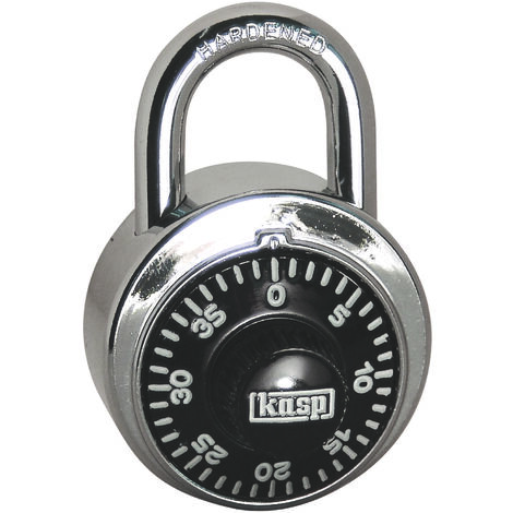 Cadenas Kasp K11548D argent avec serrure à combinaison C50665