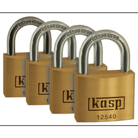 Cadenas Kasp K12520D4 or-jaune avec serrure à clé C50694