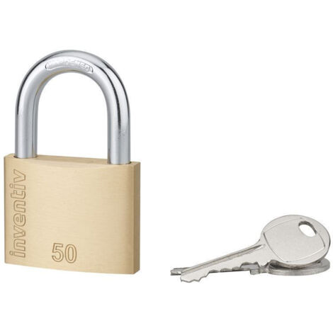 Cadenas Laiton 50mm INVENTIV - 2 Clés