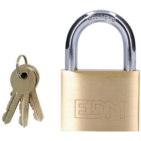 Cadenas Laiton Arc Normale 60x36mm Blister Edm