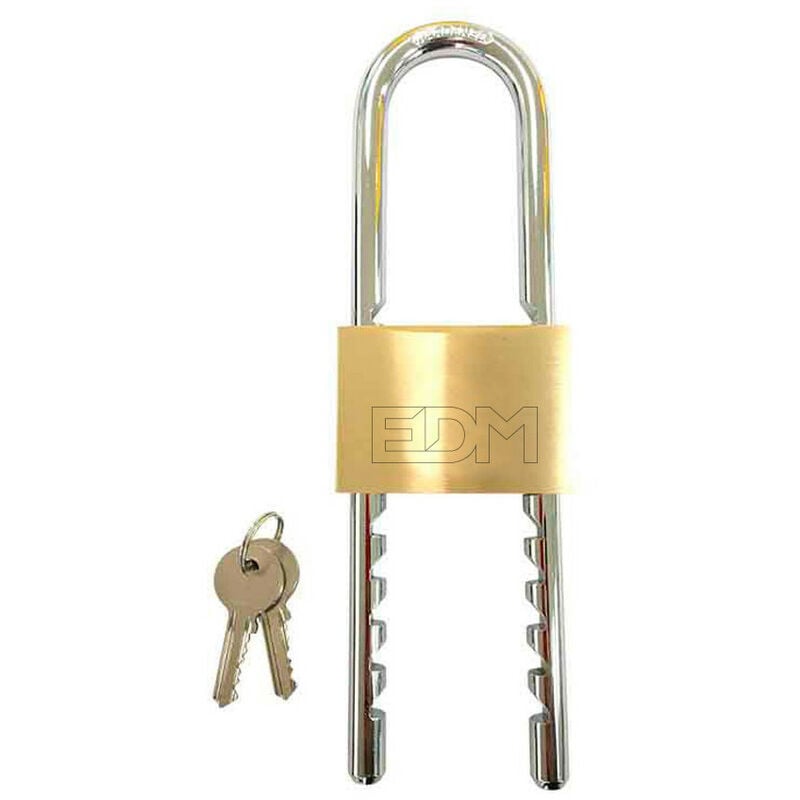 EDM - Cadenas laiton arc réglable 60mm ouverture 60-160mm blister