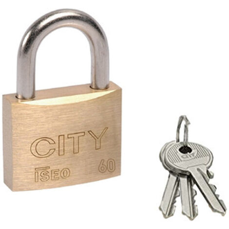 Cadenas laiton - CITY s'entrouvrant n° KCF5501 - 60 mm - ISÉO