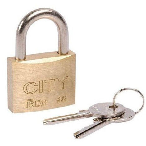 Cadenas laiton - CITY s'entrouvrant Numéro KCF5501 - 45 mm - ISÉO