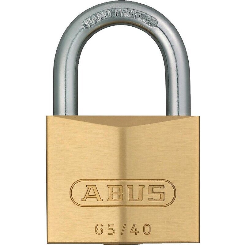 Cadenas Laiton type 65/40 2 clés s'entrouvrant sur numéro KA6402 Abus