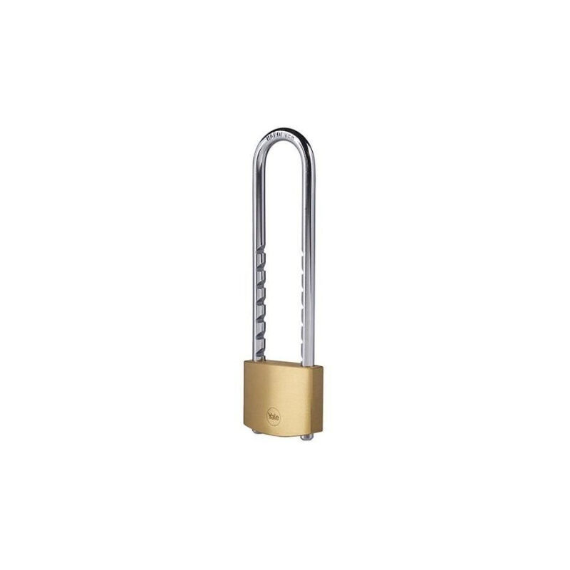 Yale - Cadenas laiton Y110B/50/155/1 - 50 mm - Anse xl acier cémenté - 3 clés - Pour chaînes, échelles, portails, vélos