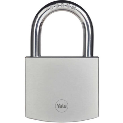 Cadenas Laiton - YALE - Y120DB/60/135/1 - Extérieur - Chromé 60 mm - Anti Rouille - Haute Résistance aux intempéries